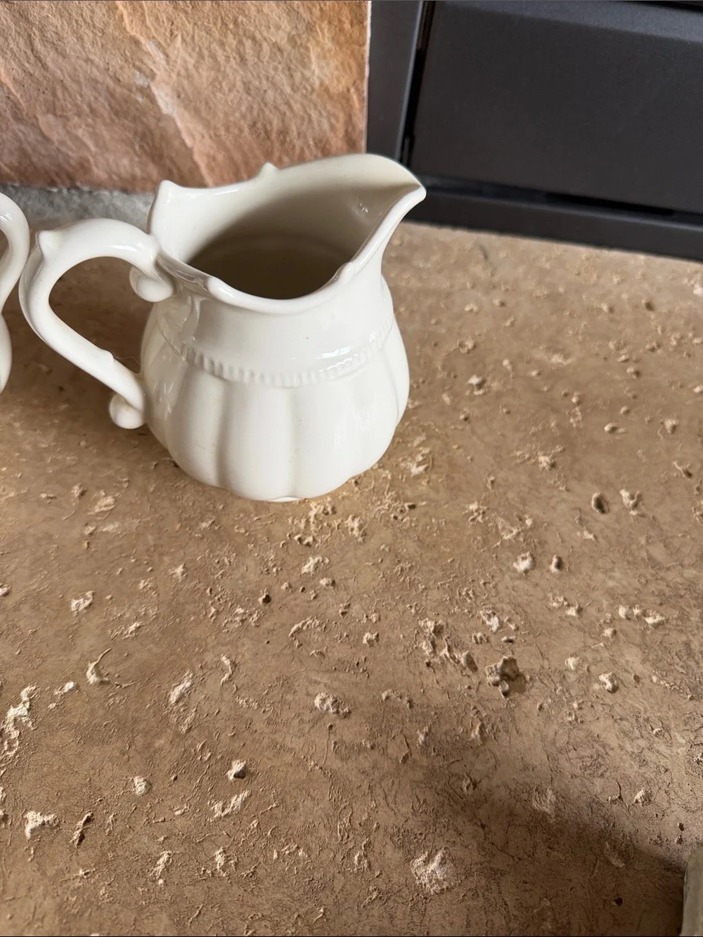 Classic Cream Ceramic Sugar and Creamer Set - Neutral Ivory